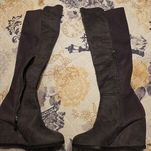 Catherine Malandrino Over the Knee Boots - Brown